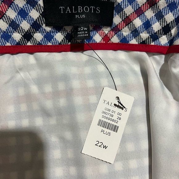 Gingham Plaid A-Line Skirt
Color: BRIGHT APPLE/PORT BLUE - Picture 4 of 5